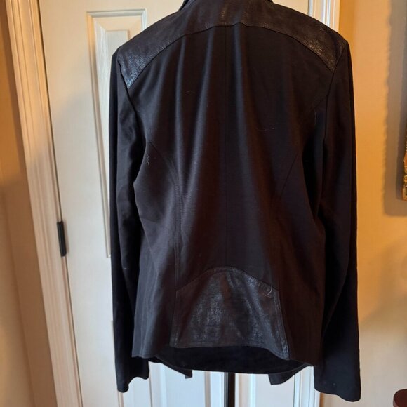 CAbi Women's Black Drape Cardigan Jacket - Picture 4 of 7